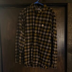 Carhartt Men's Checkered Shirt - Black and Brown